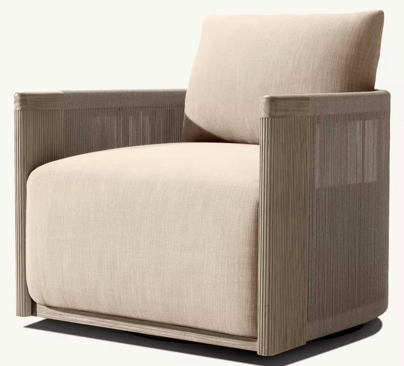 Portofino Luxury Teak Outdoor Lounge Chair by Casa Milano