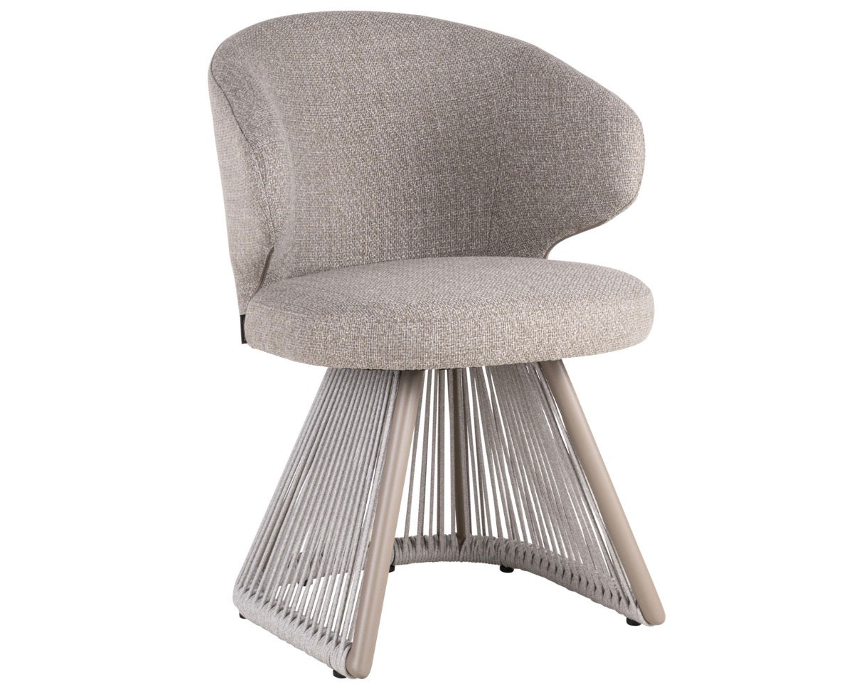 Nuba Luxury Woven Rope Outdoor Dining Chair