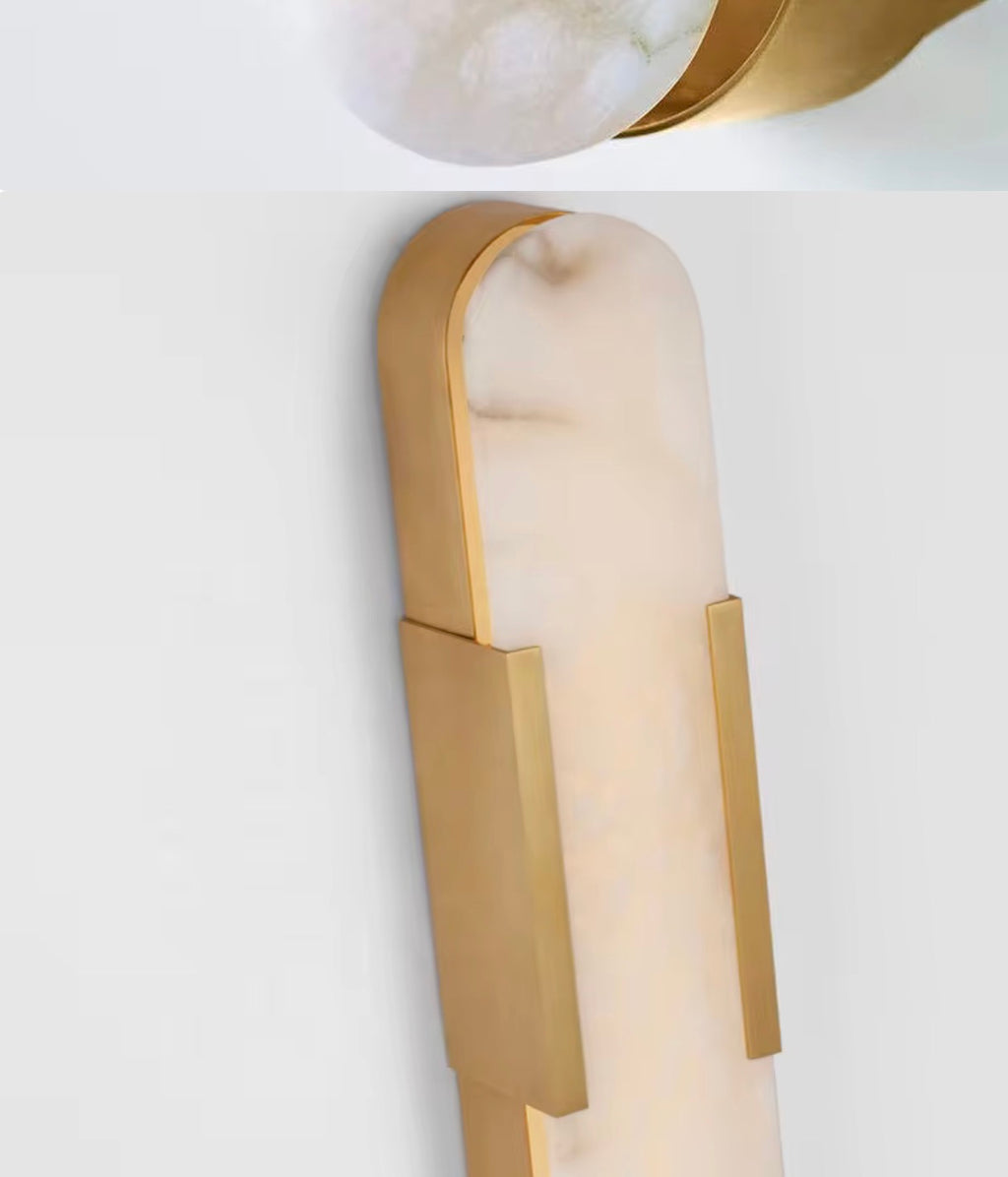 Aurelio Alabaster Natural Marble Wall Sconce