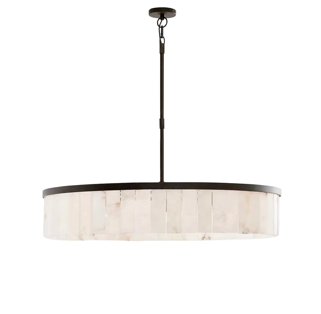 Celestine Round Alabaster Chandelier