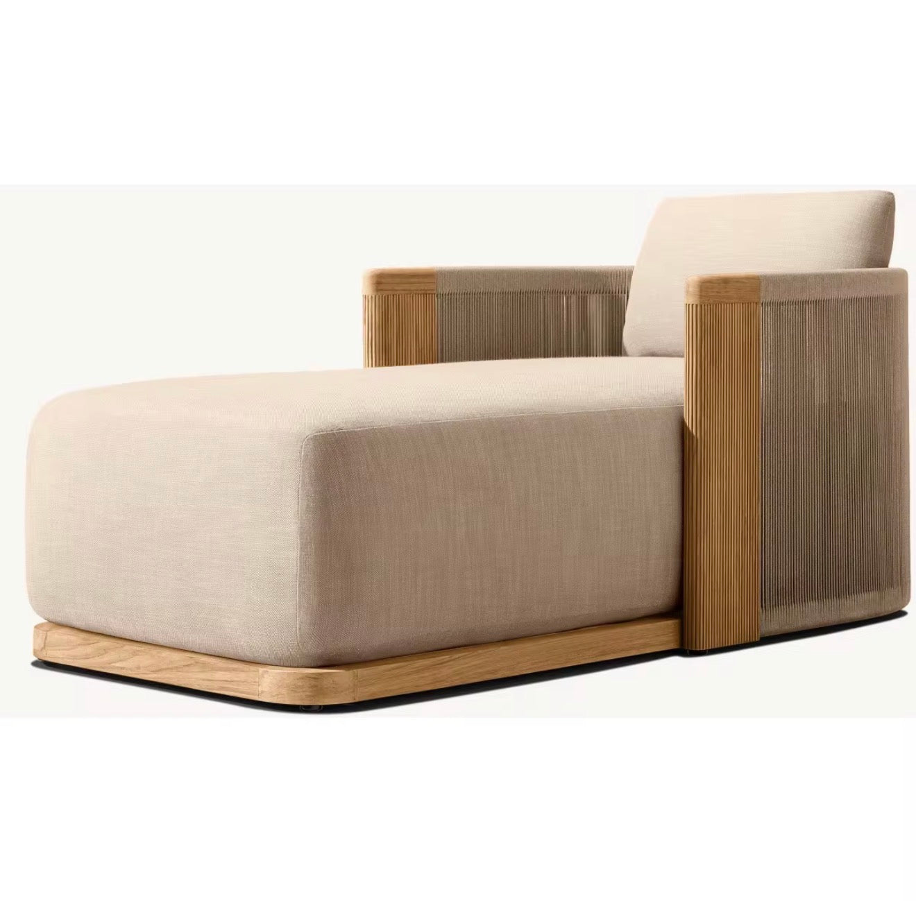 Portofino Luxury Teak Chaise Lounge by Casa Milano