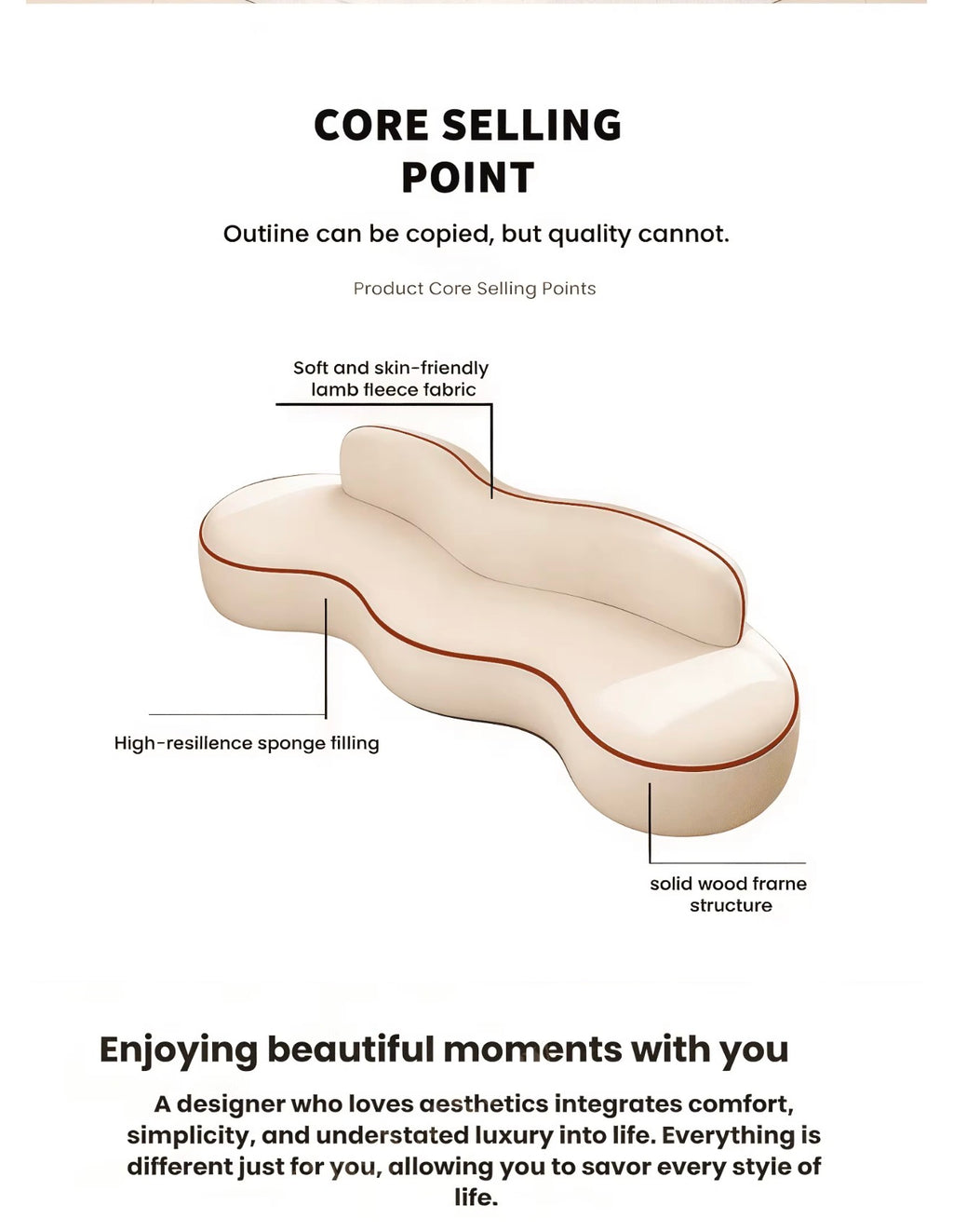 Lorenzo Curved Cloud Sofa