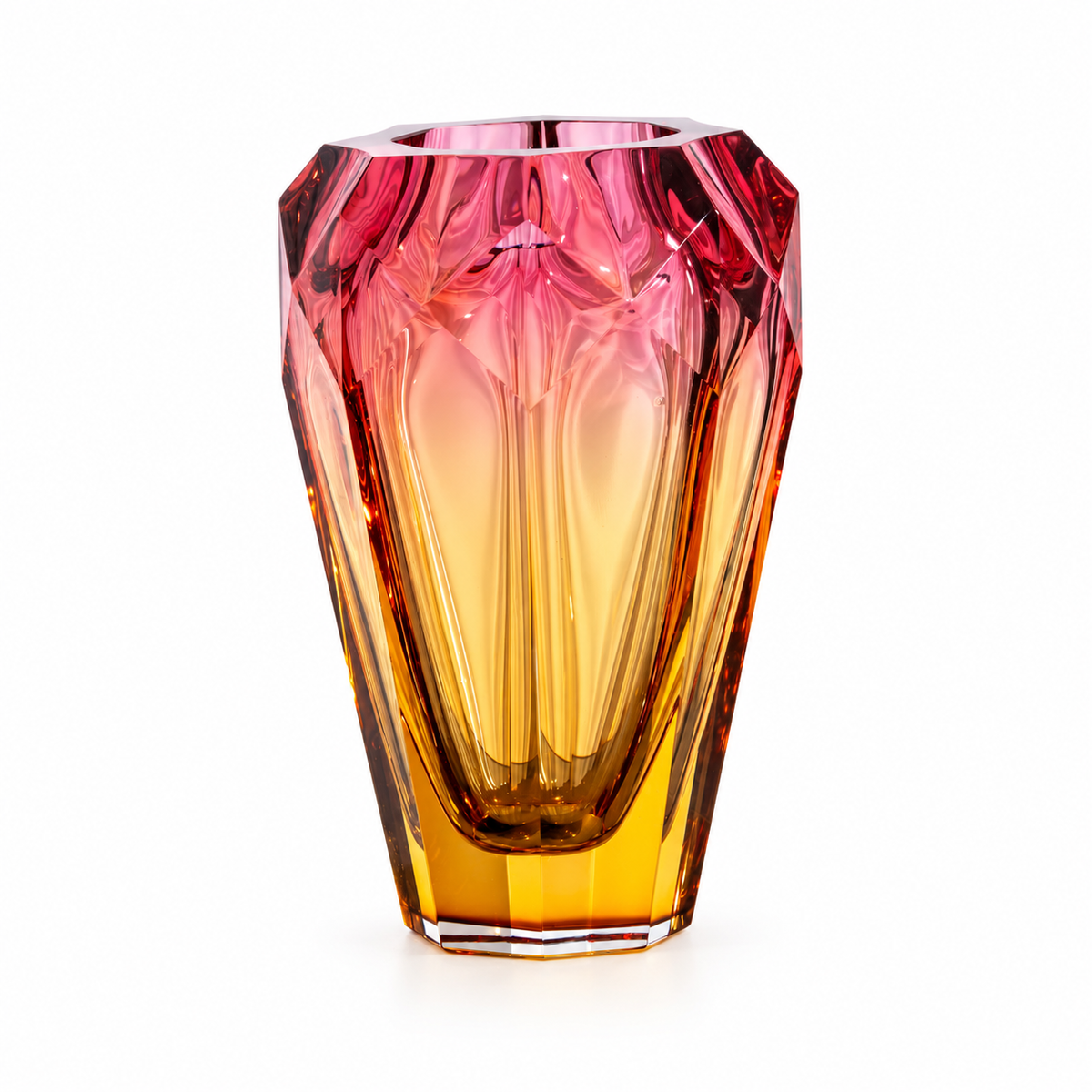 Rosabella Ombré Crystal Vase