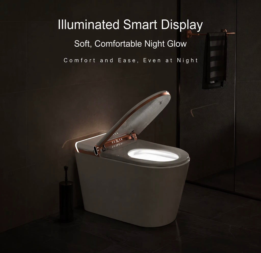 Valentina Rose Gold Intelligent Smart Toilet — High & Top Editions