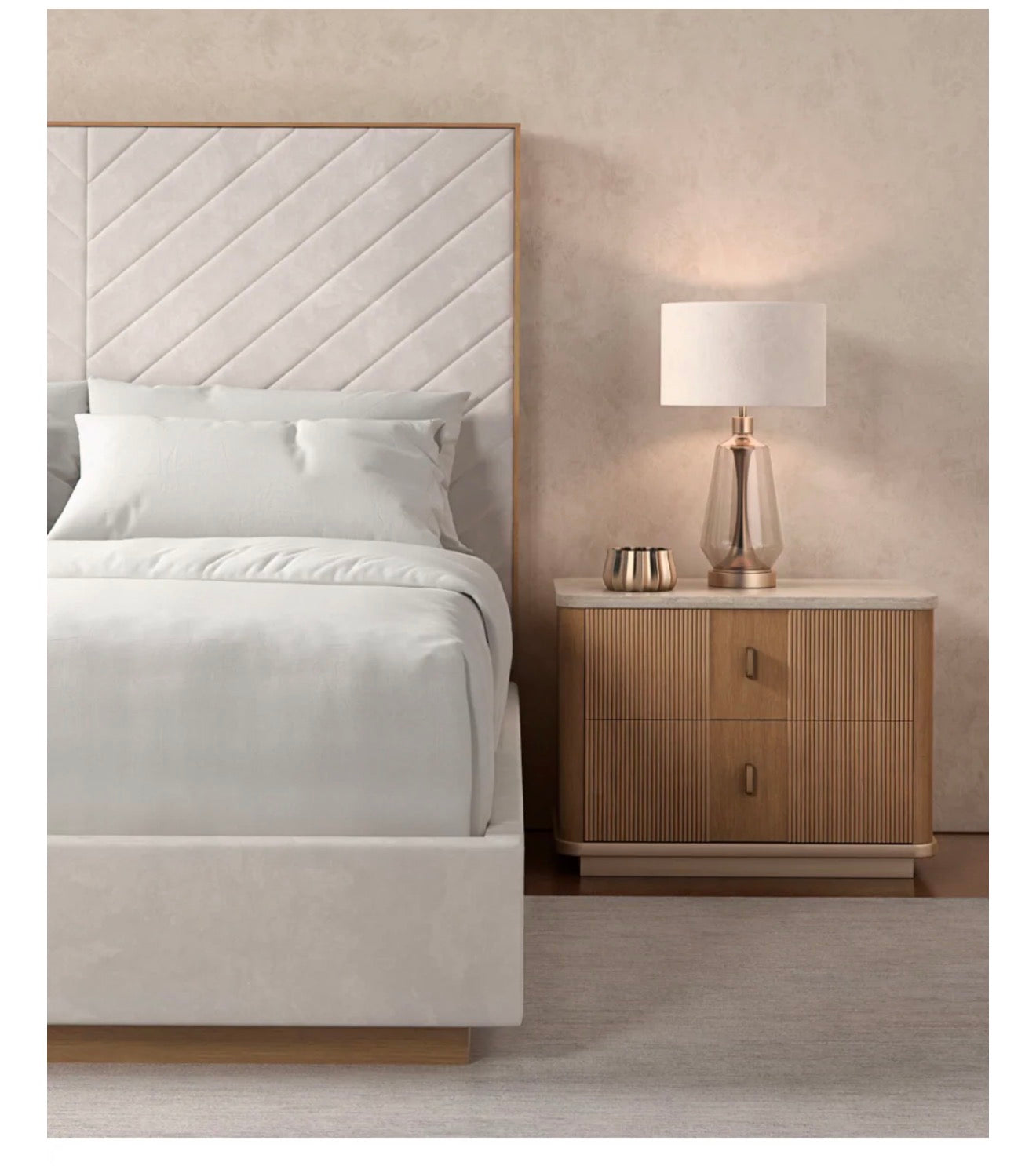 Casa Milano – Meet U In The Middle Channel-Tufted Upholstered Bed | Queen & King