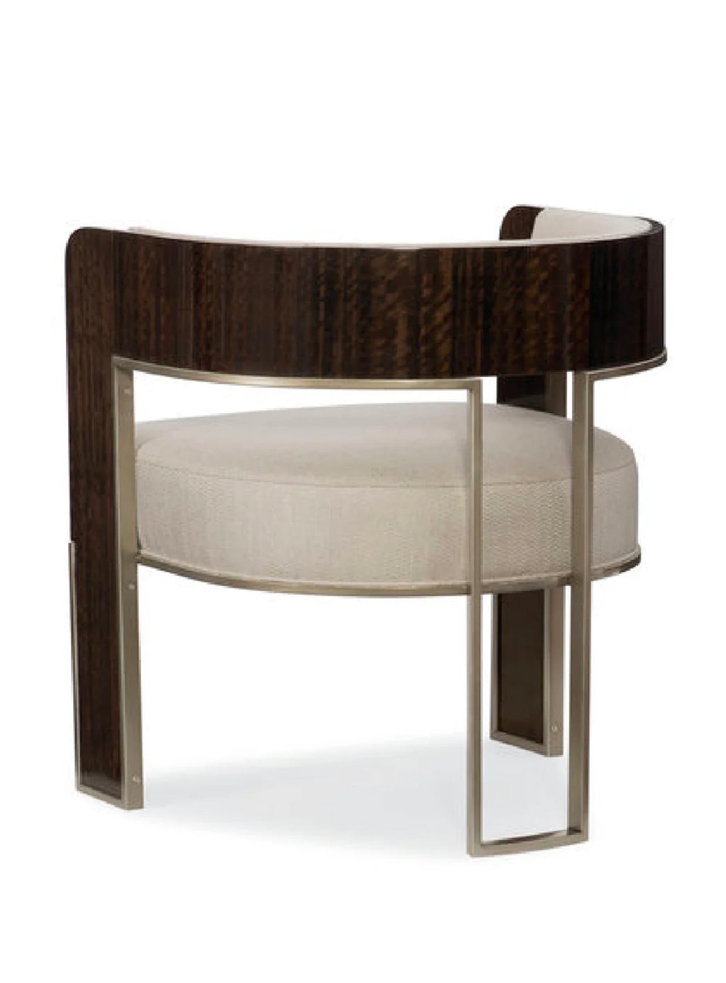 Casa Milano Streamliner Cream Curved Accent Chair