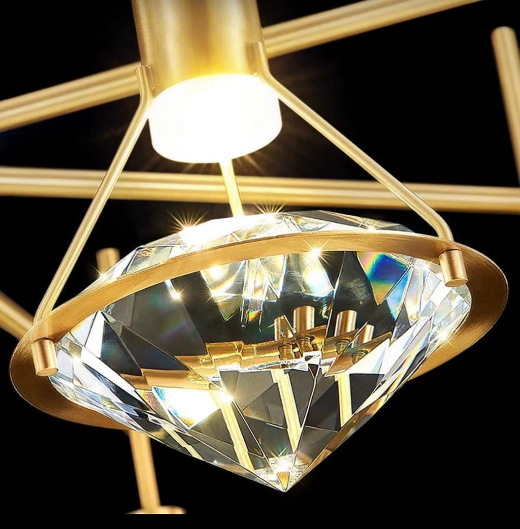 Aveline Diamond Crystal Wall Sconce