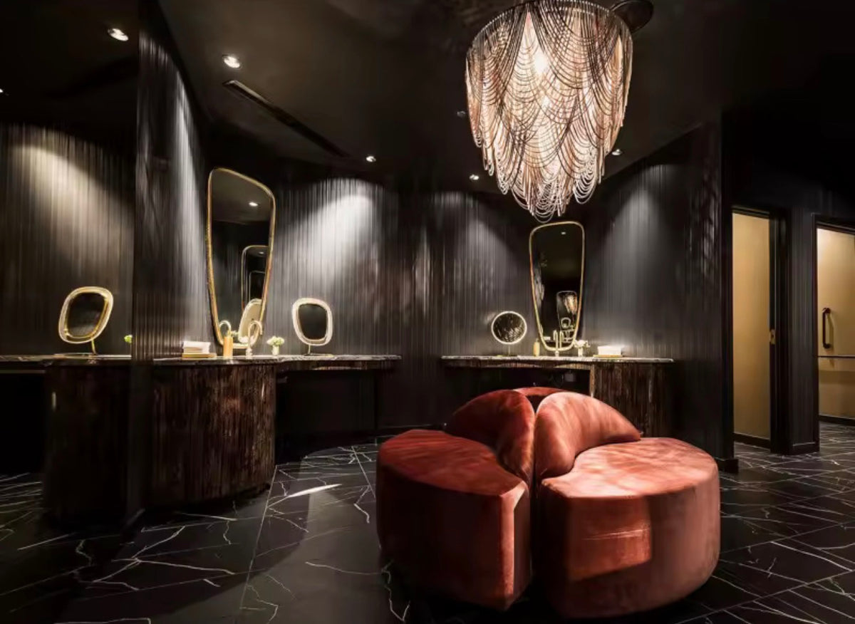 Seraphina Draped Leather Chandelier