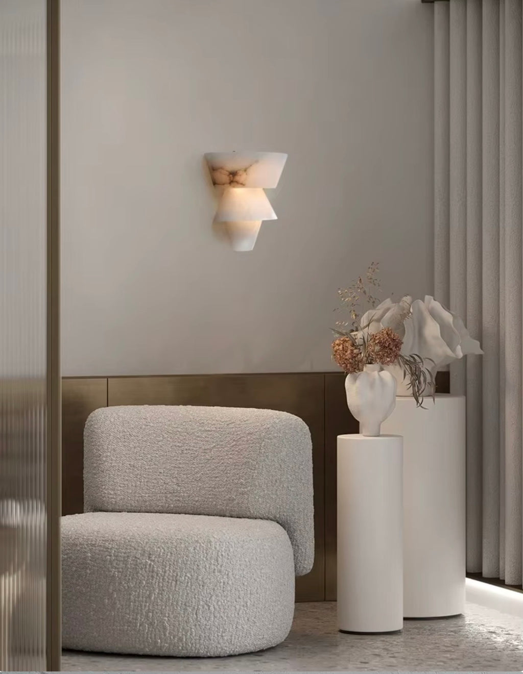 Odette Spanish Marble Wall Sconce