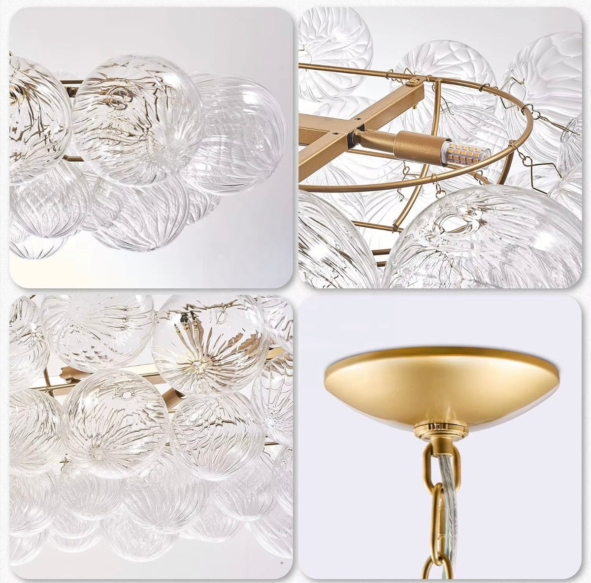 Talia Bubble 12-Light Long Chandelier