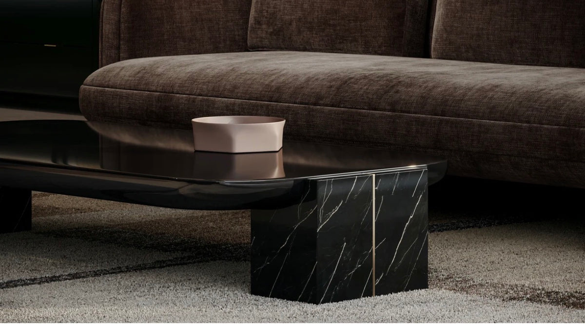 Overlap Stone Base Sofa
