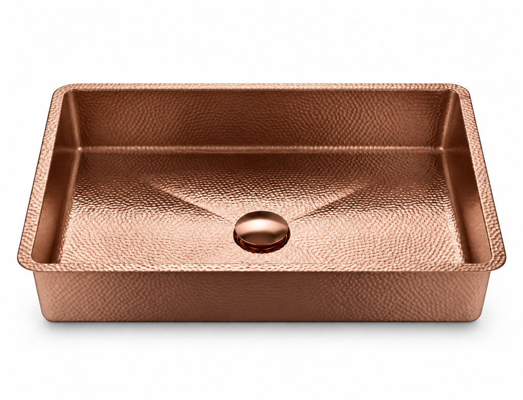 Belluno Hammered Gold Stainless Steel Vanity Sink