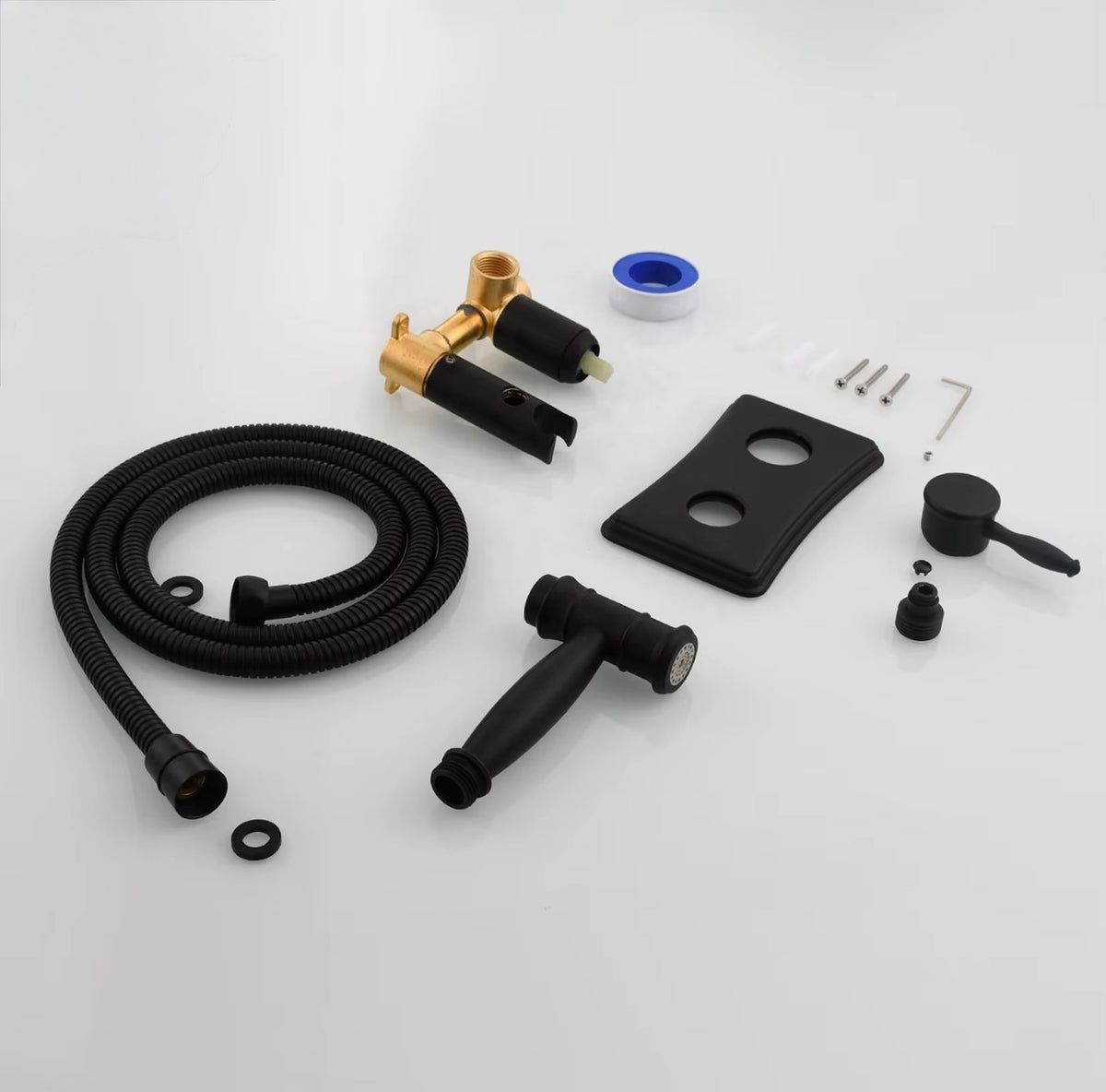 Bellamy Brass Hot & Cold Wall-Mounted Bidet Sprayer Set