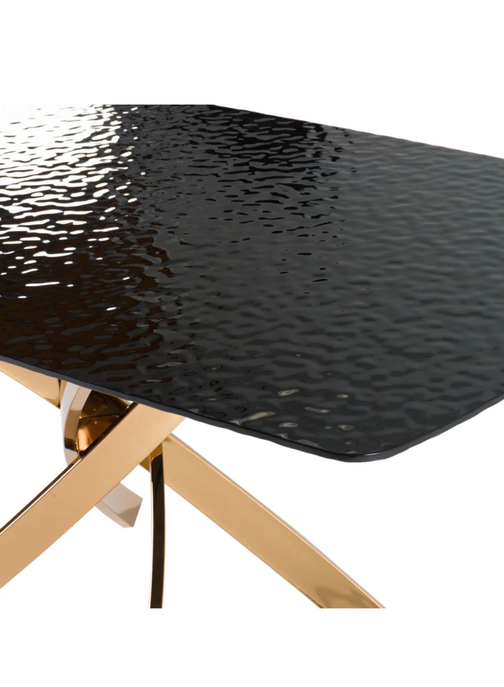 Casa Milano – Pyrite Textured Glass Dining Table