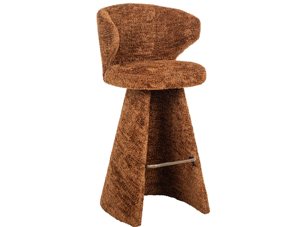 Gatsbi Lovely Cinnamon Upholstered Bar Stool