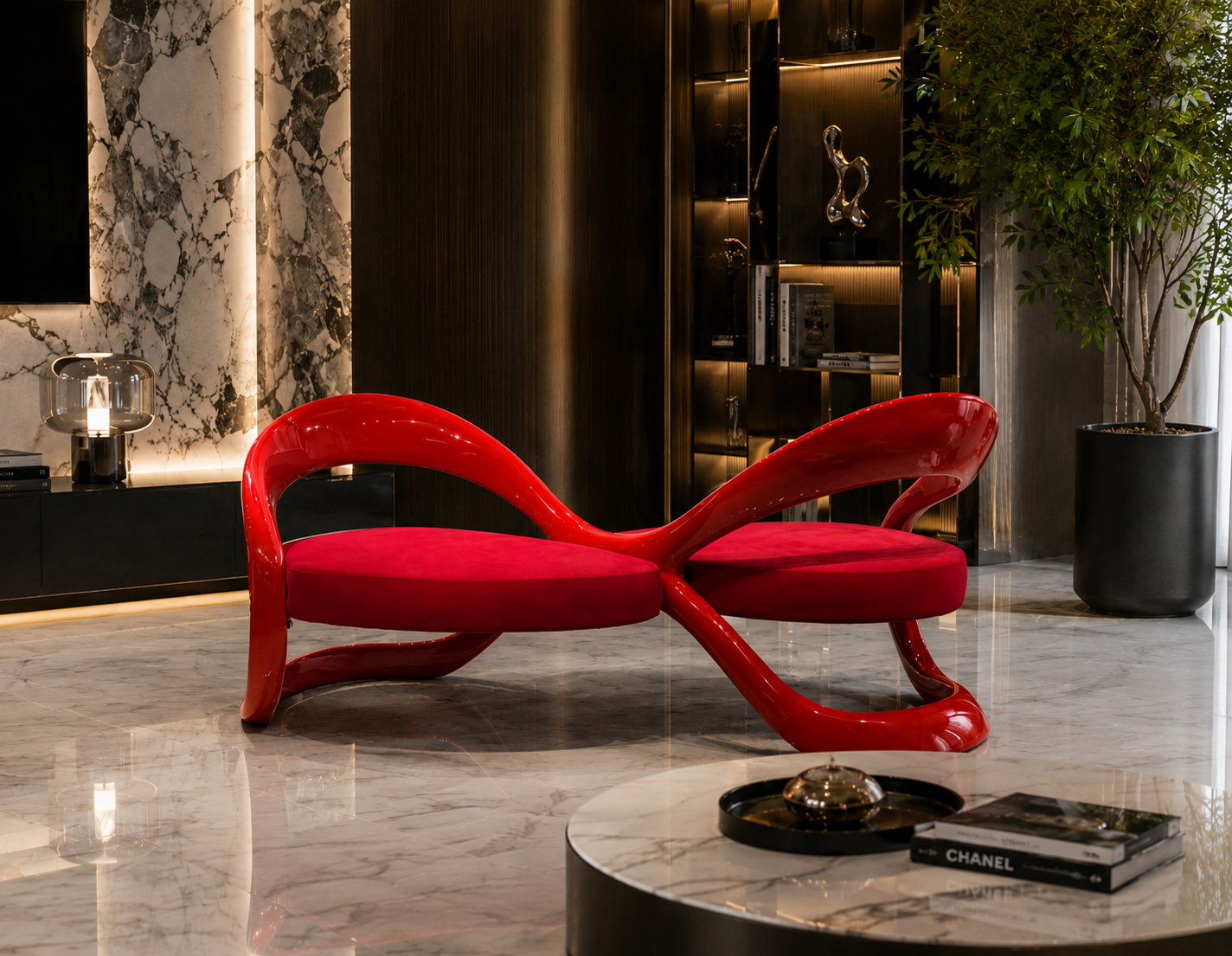 Casa Milano – Serpentina Ribbon Lounge Chair