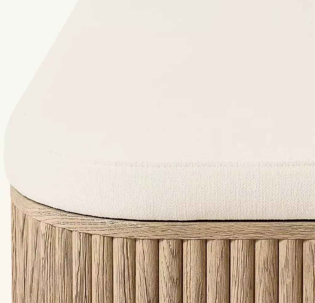 Casa Milano Siena Fluted Storage Bench