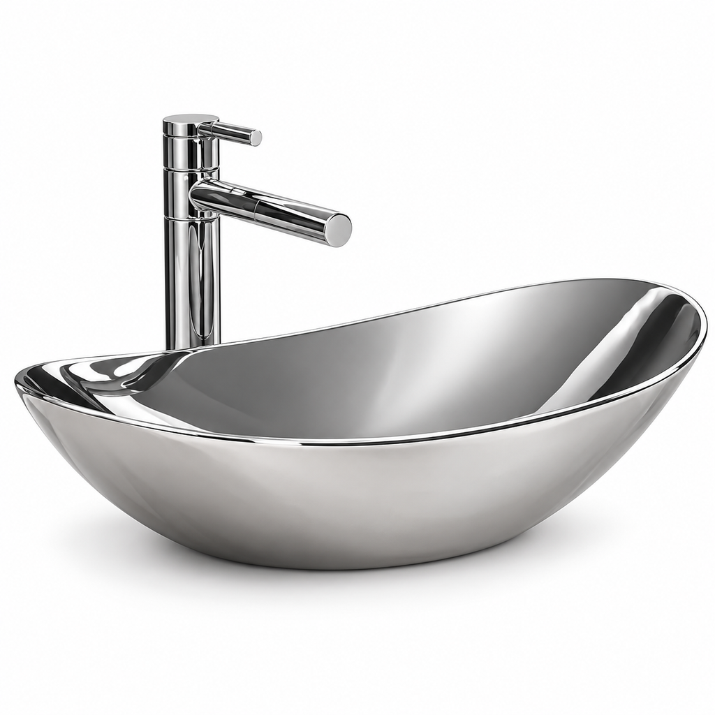 Ottavia Metallic Ceramic Vessel Sink