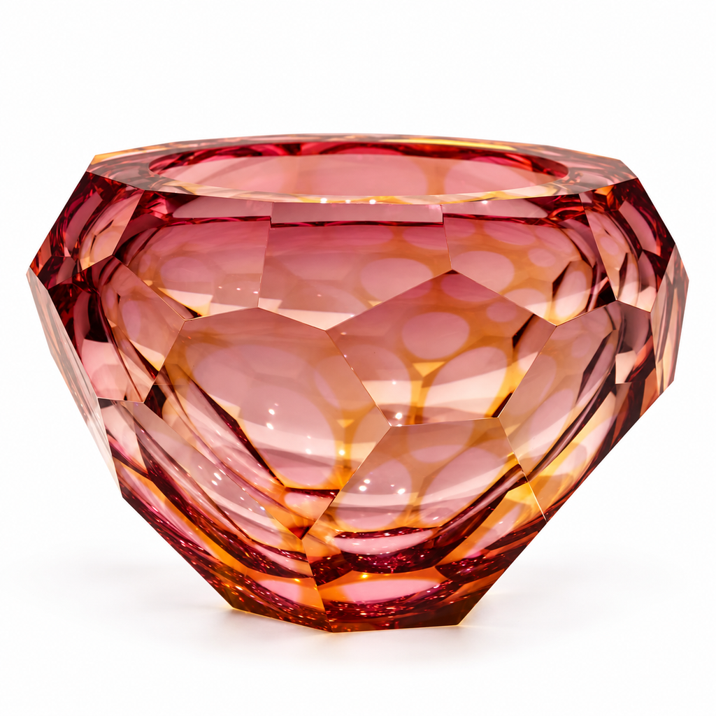 Rosalina Faceted Crystal Vase
