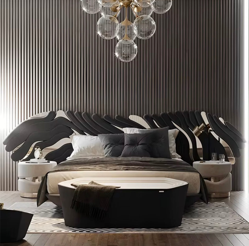 Casa Milano AURORA Winged Luxury Bed – King Size