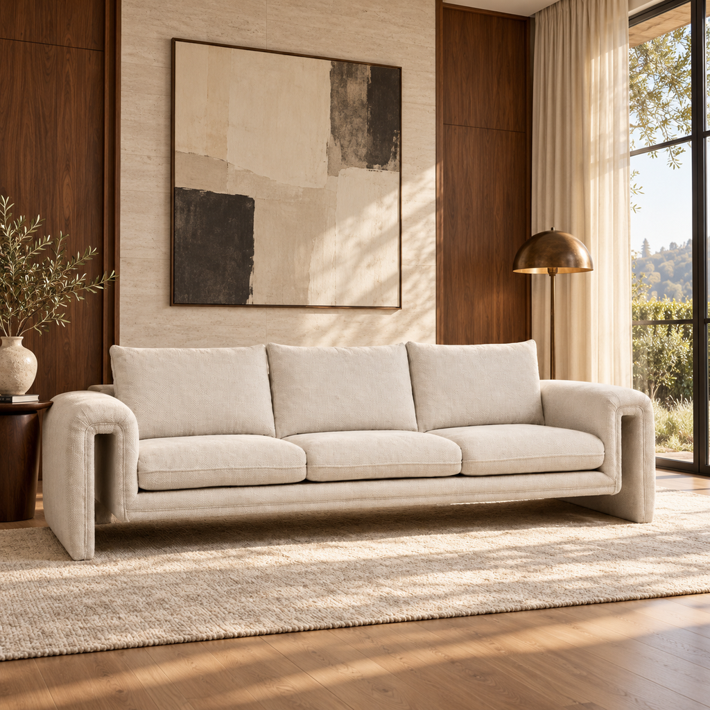 Lorenzo Curved Arm Sofa