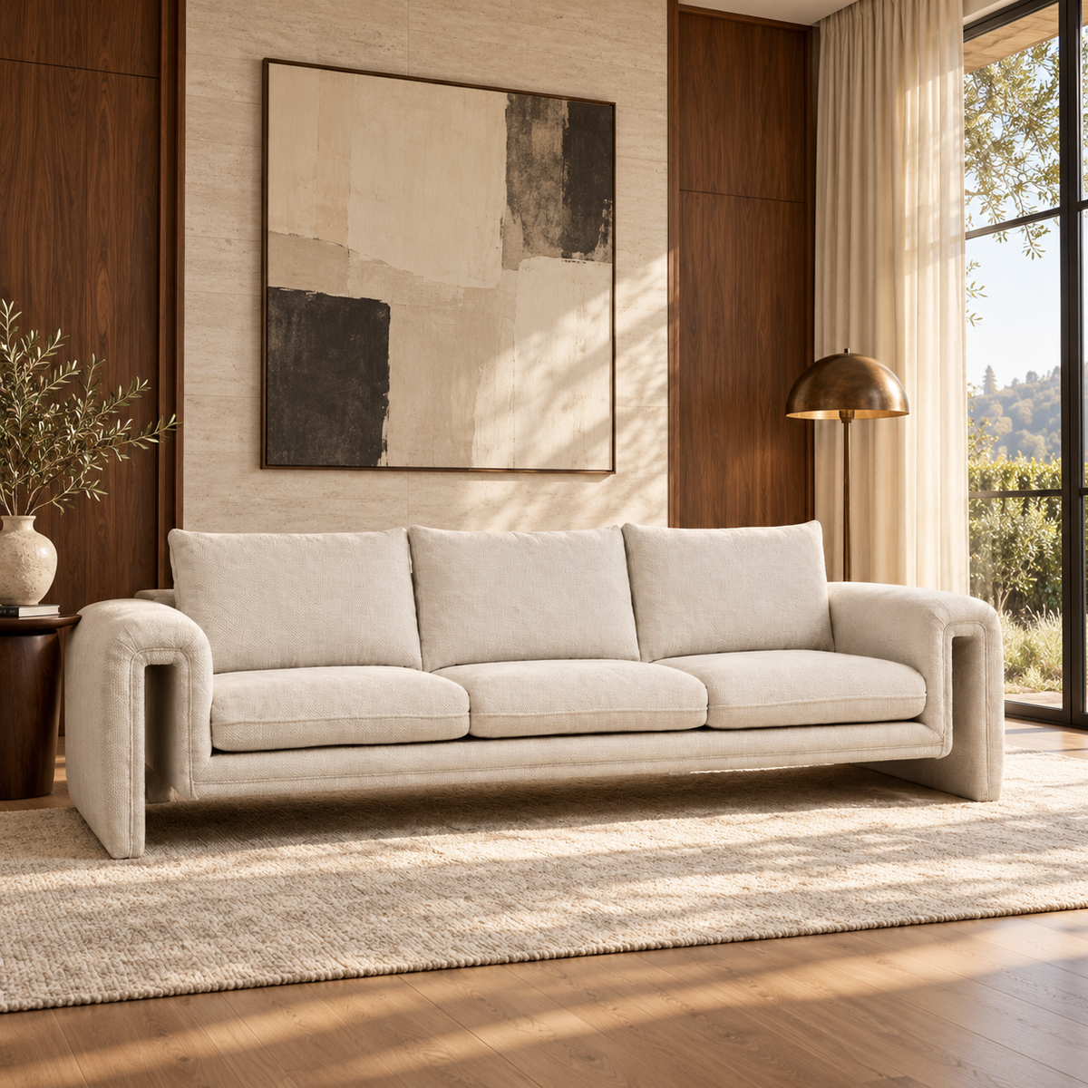 Lorenzo Curved Arm Sofa