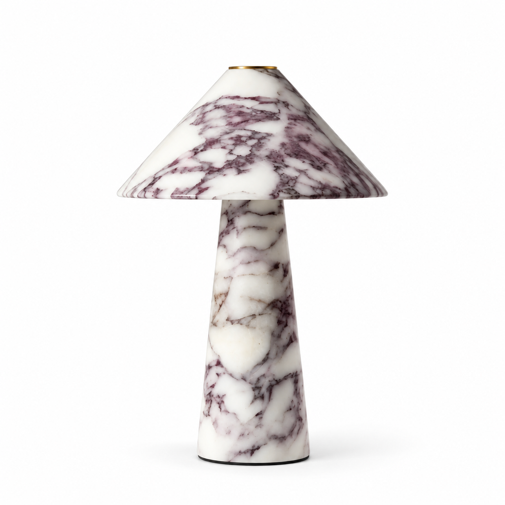 Mushroom Natural Marble Table Lamp