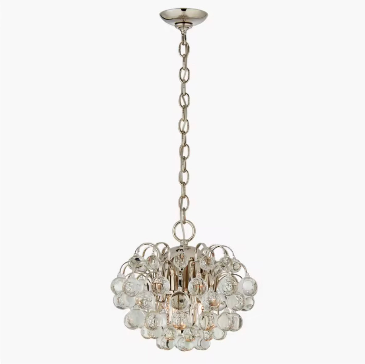 Croque Madame Crystal Orb Chandelier
