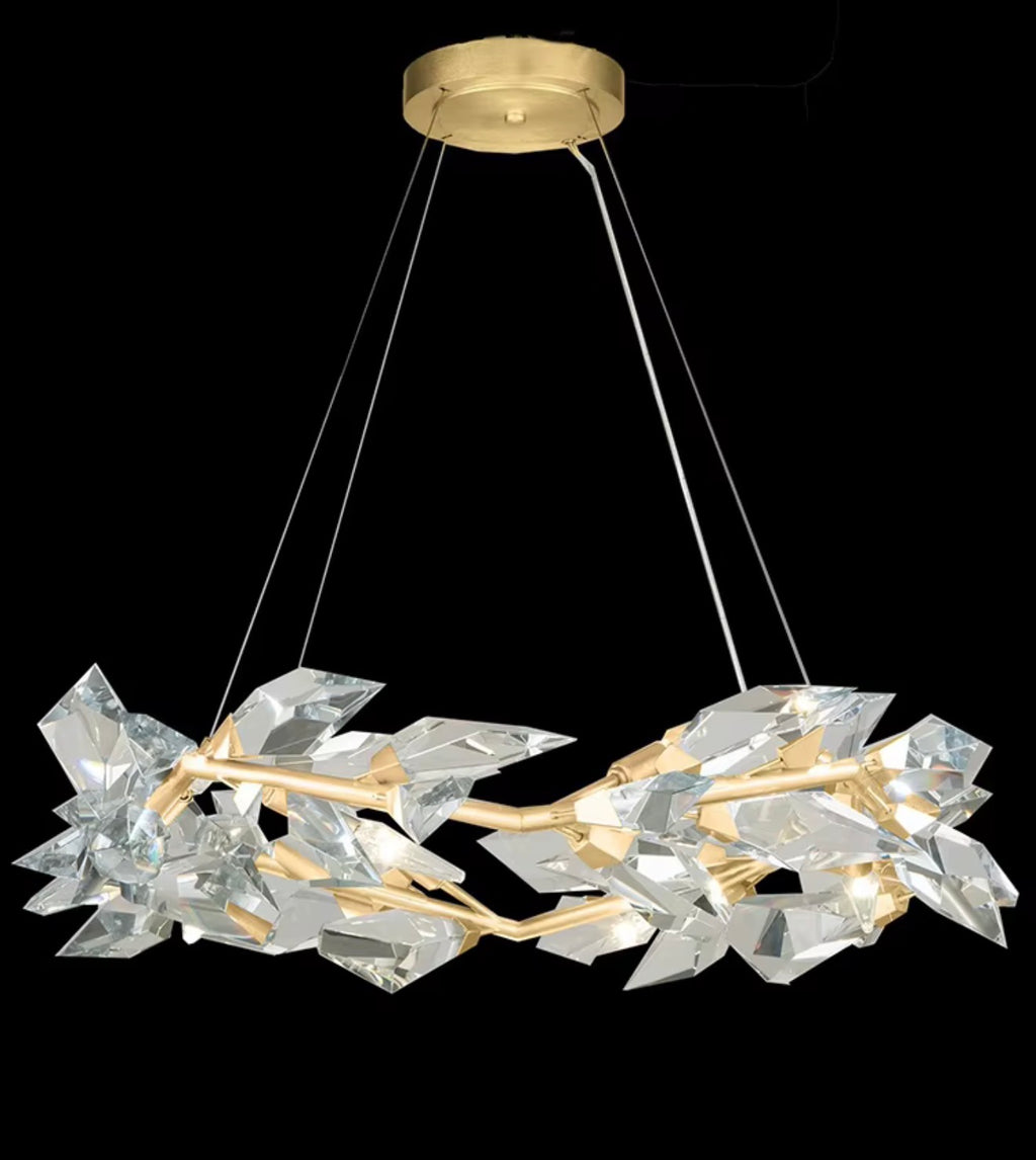 Pietro Handcrafted Crystal Branch Chandelier
