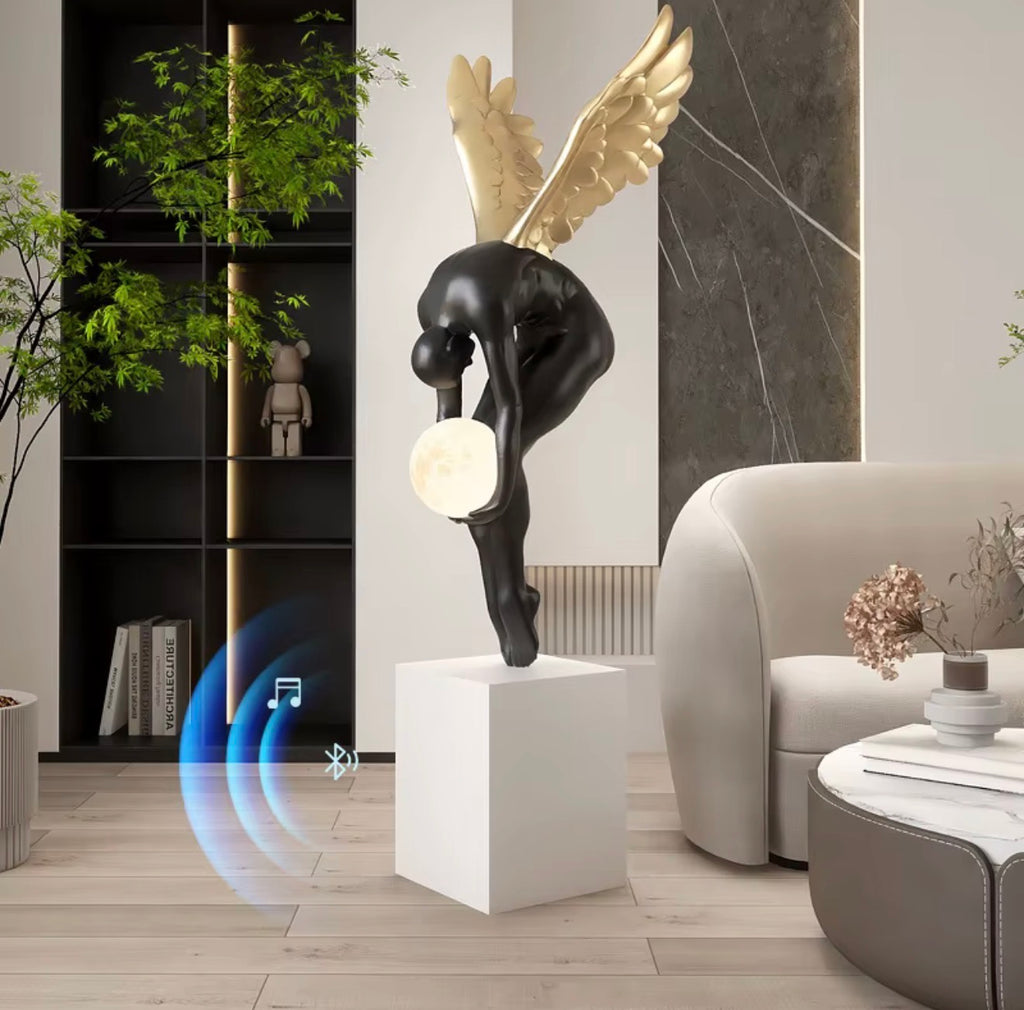 Winged Angel Sculptural Floor Lamp
