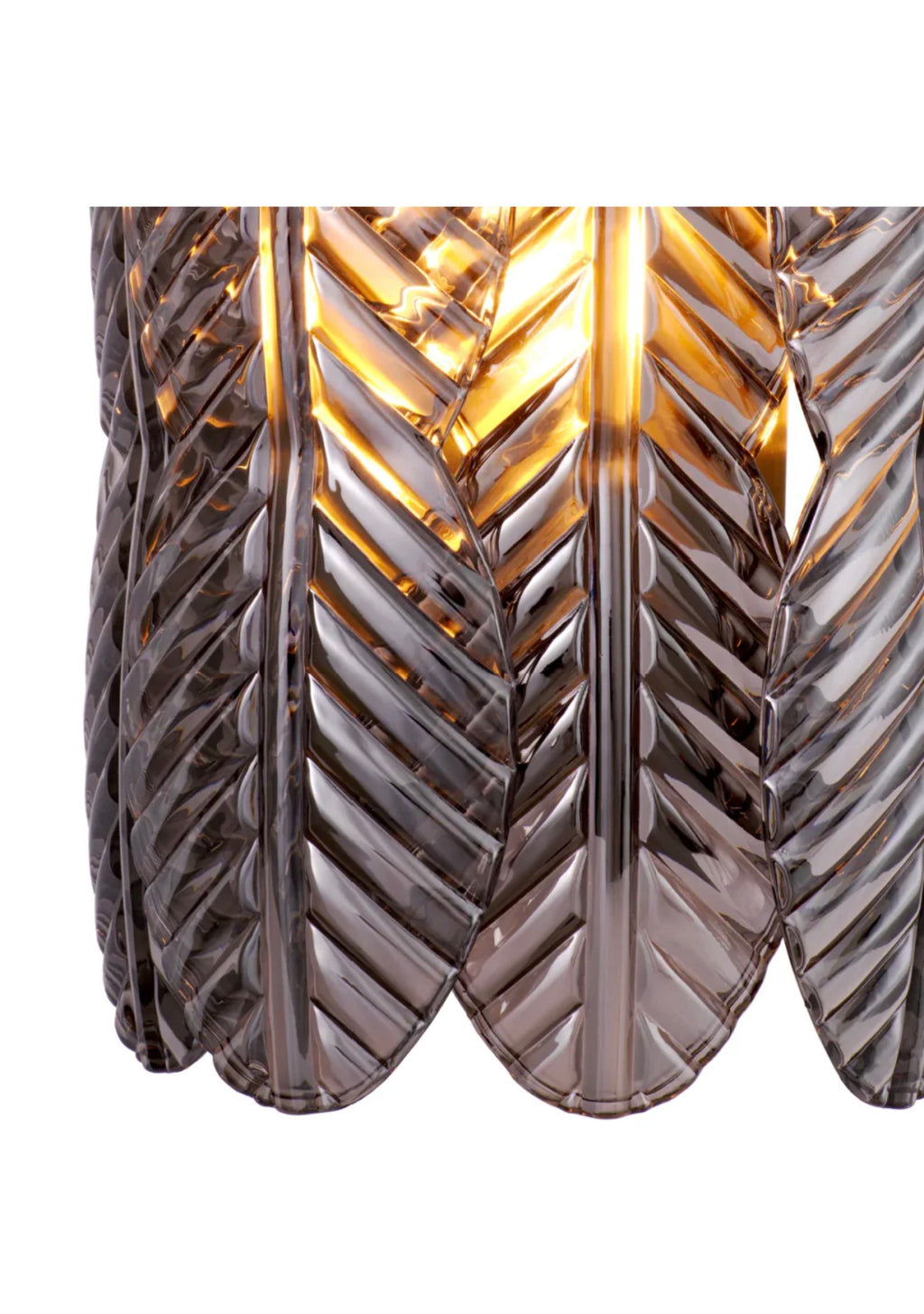 Casa Milano – Smoke Glass Palm Wall Lamp | Met x Eichholtz Sahure