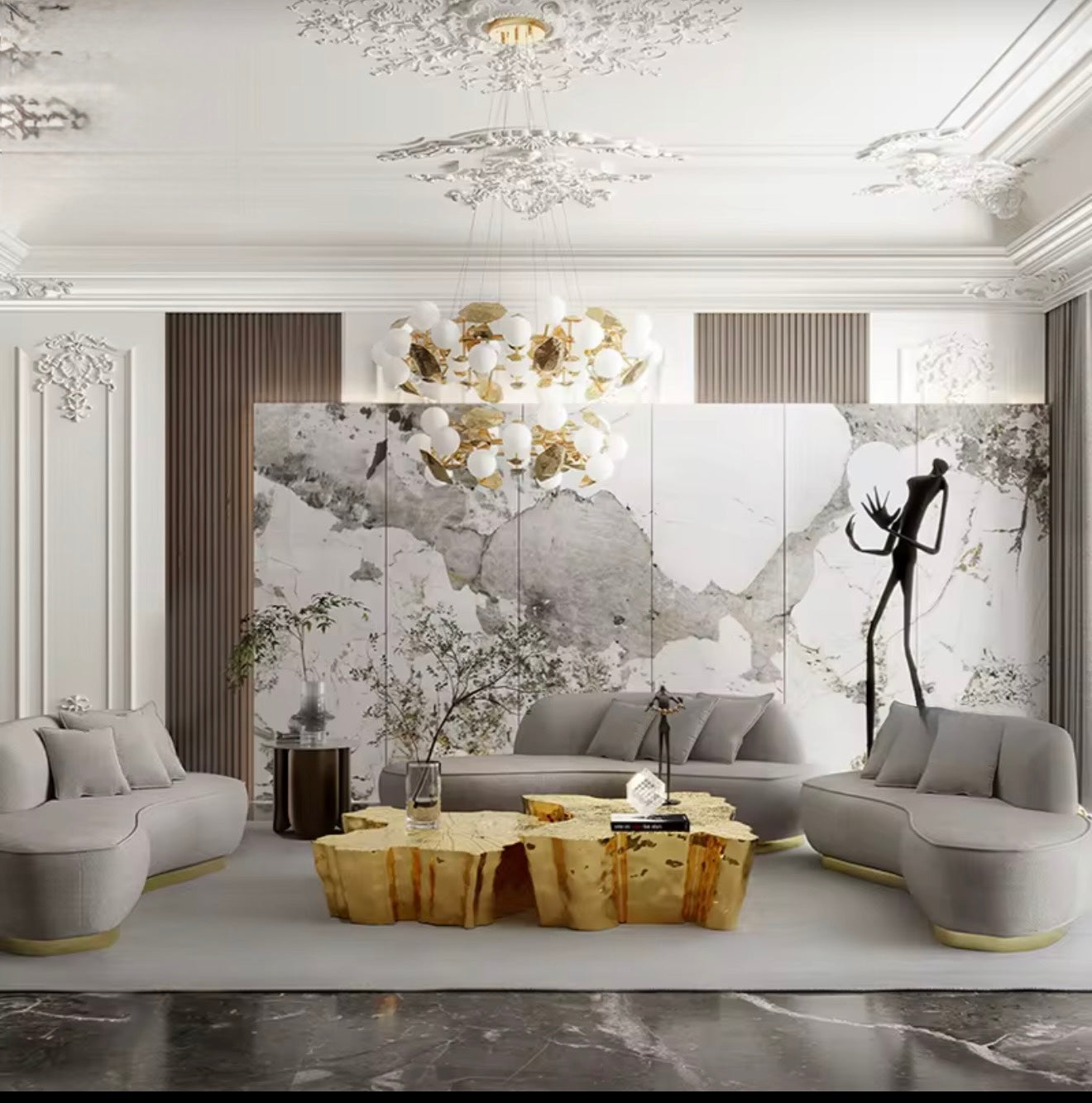 Casa Milano Aurelius Sculptural Coffee Table