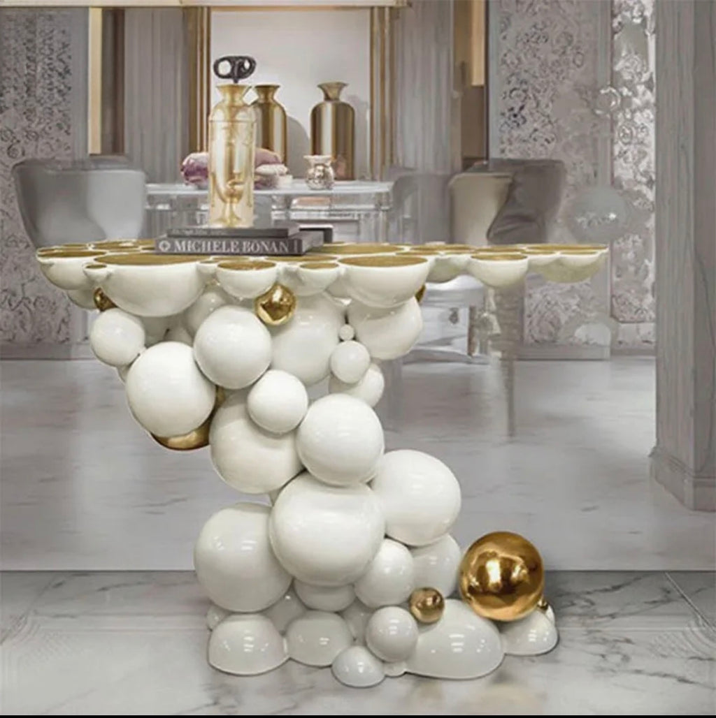 Casa Milano Bubble Sculptural Console Table – Luxury Statement Design