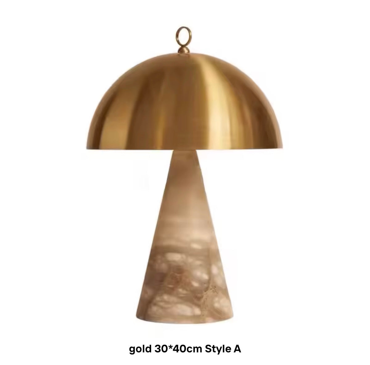 Isabella Mushroom Natural Marble Table Lamp