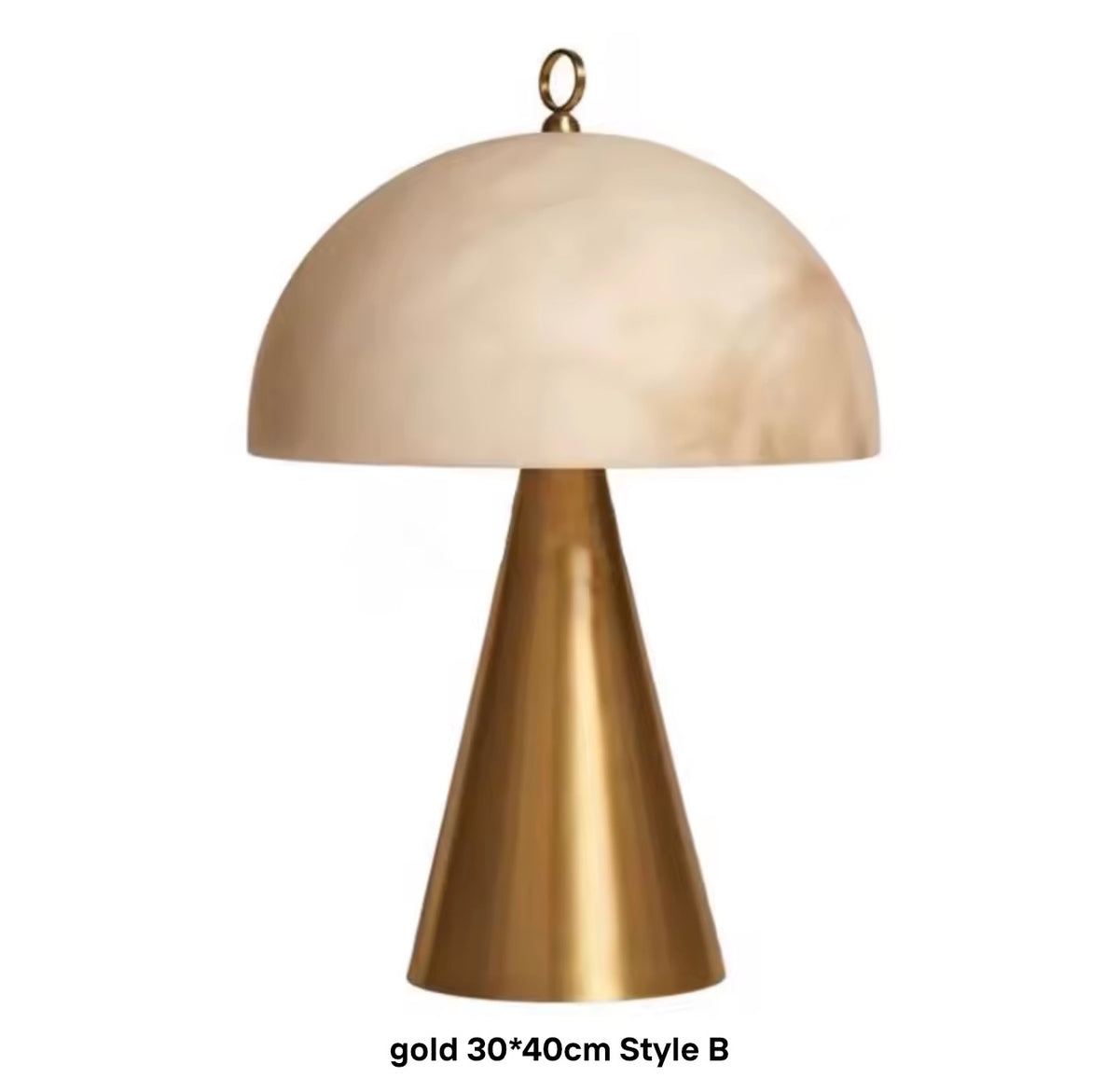Isabella Mushroom Natural Marble Table Lamp