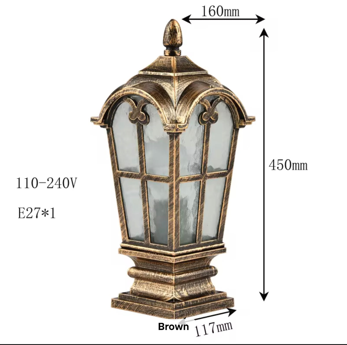 Verona Outdoor Pillar Lantern