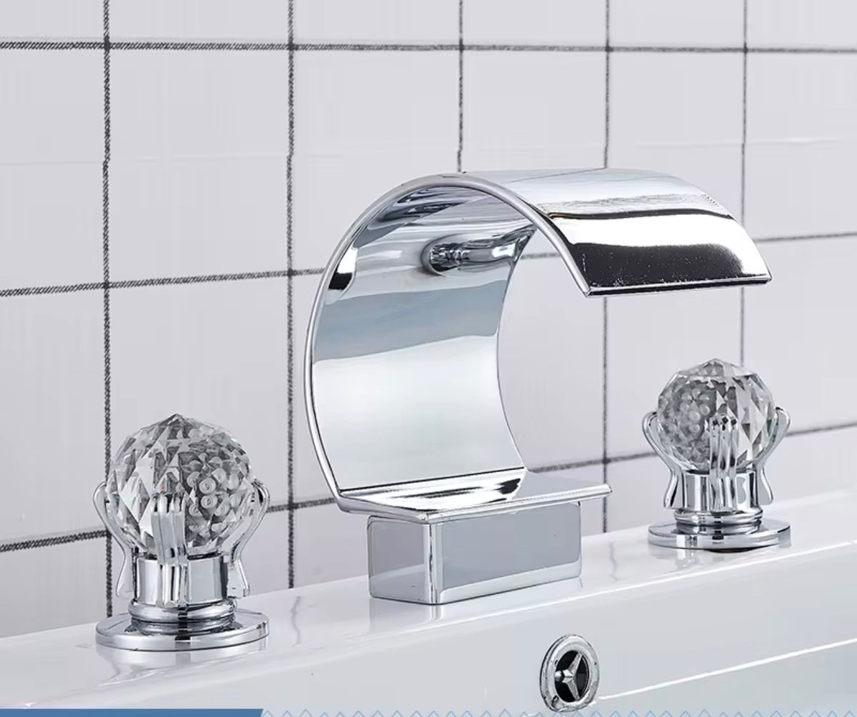 Bellamira Crystal Waterfall Basin Faucet
