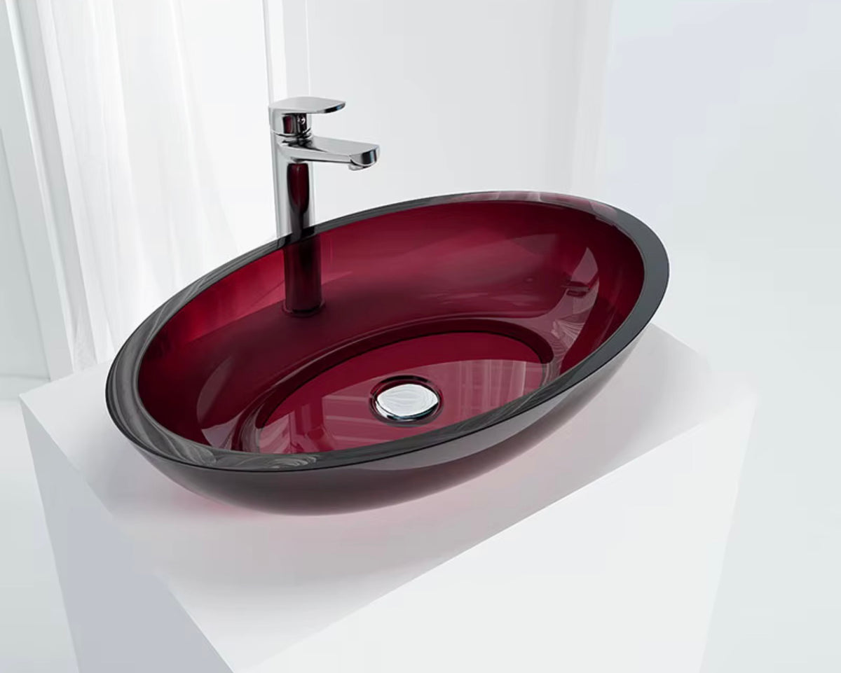 Ravenna Burgundy Resin Vessel Sink