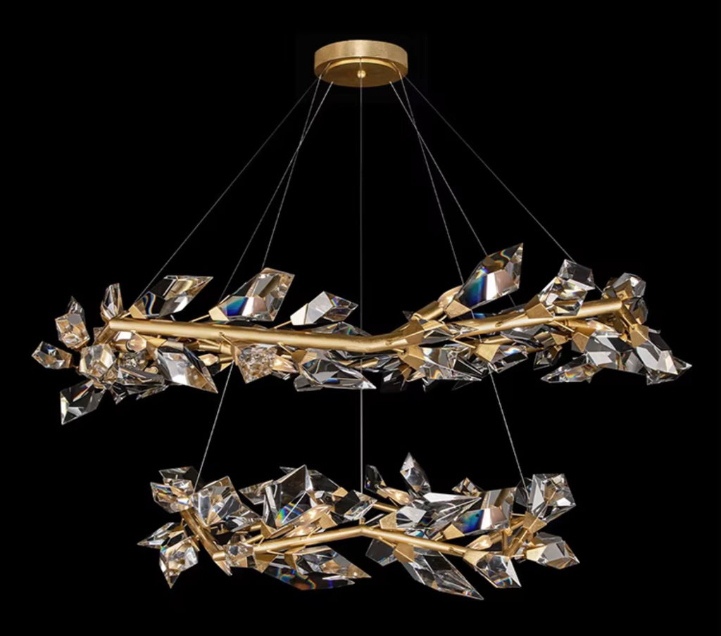 Pietro Handcrafted Crystal Branch Chandelier