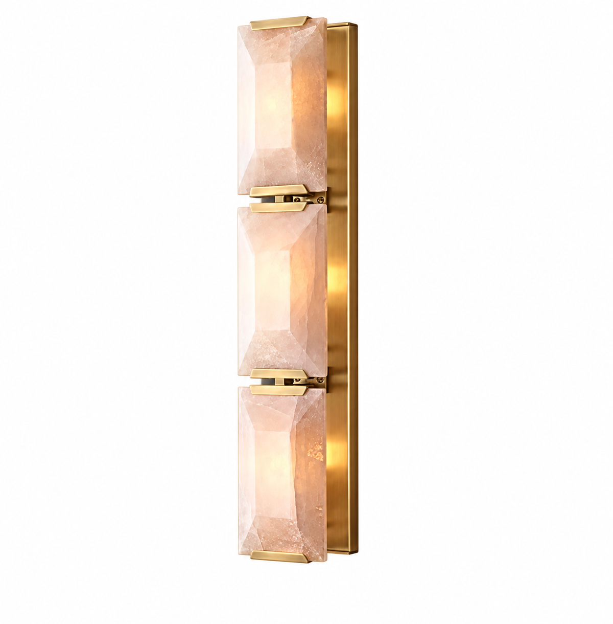 Rosaline Faceted Marble Wall Sconce