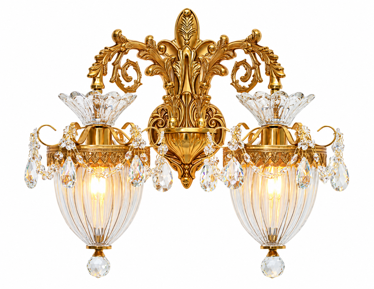 Adimari Retro Design Crystal Wall Lamp