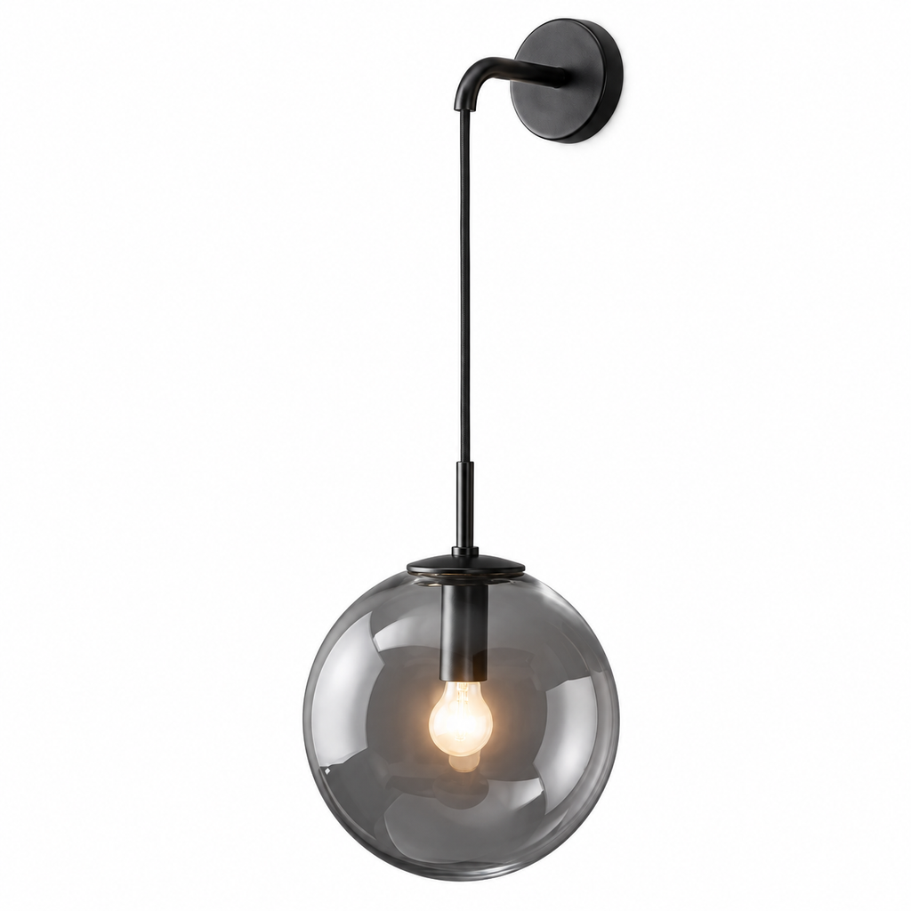 NICO GLASS GLOBE WALL SCONCE