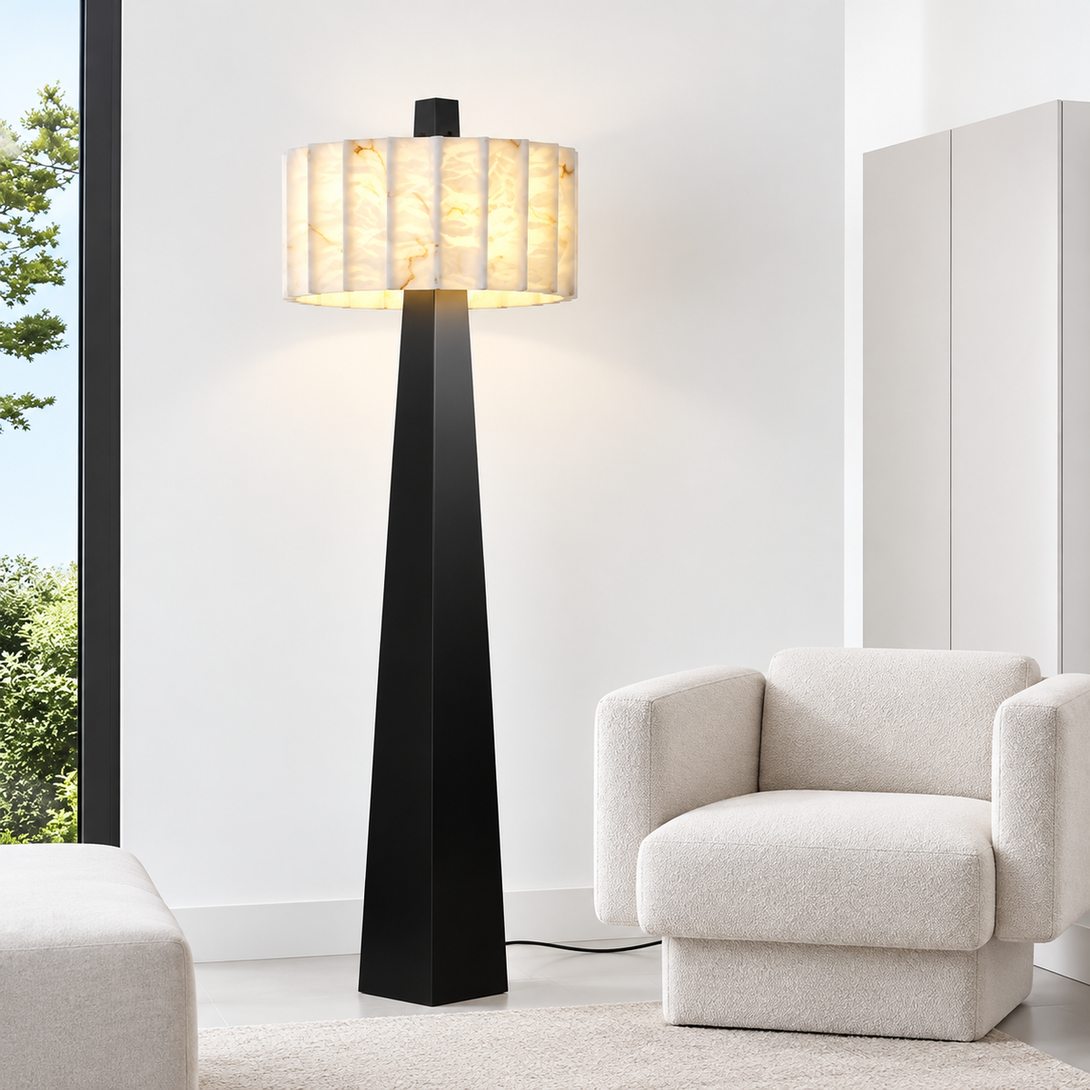 Orsini Alabaster Floor Lamp.