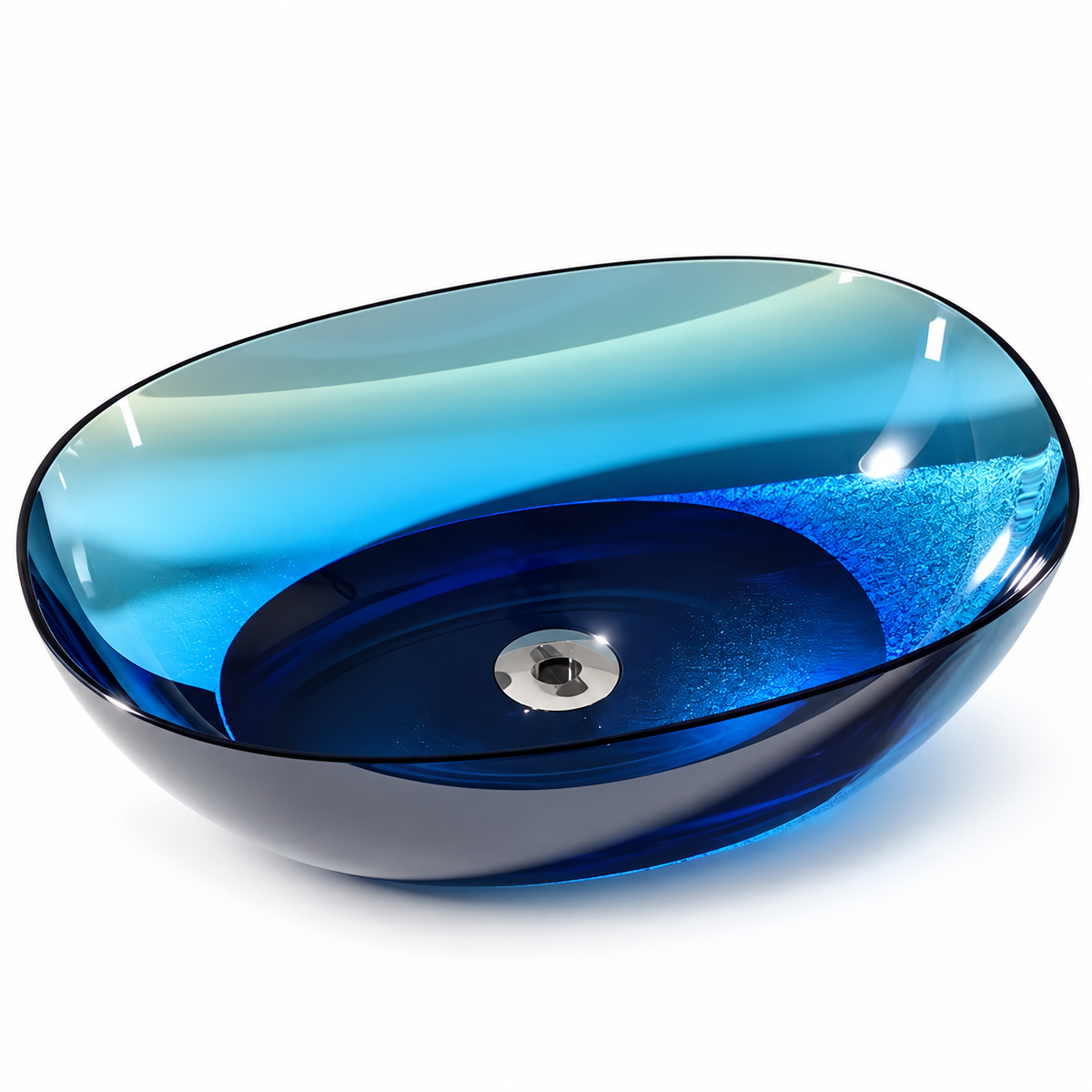 Alessandra Sculptural Transparent Resin Vessel Sink