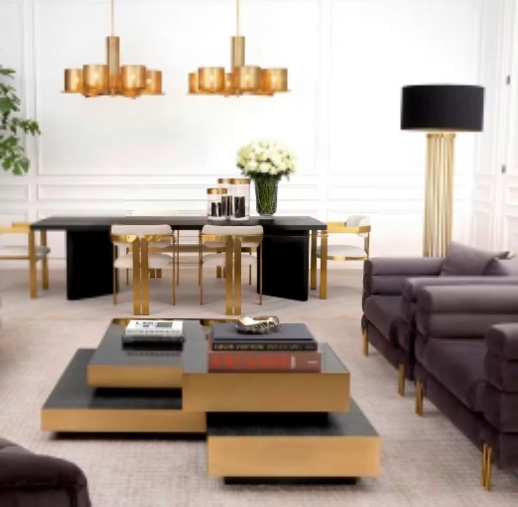 Emilio Brass Floor Lamp
