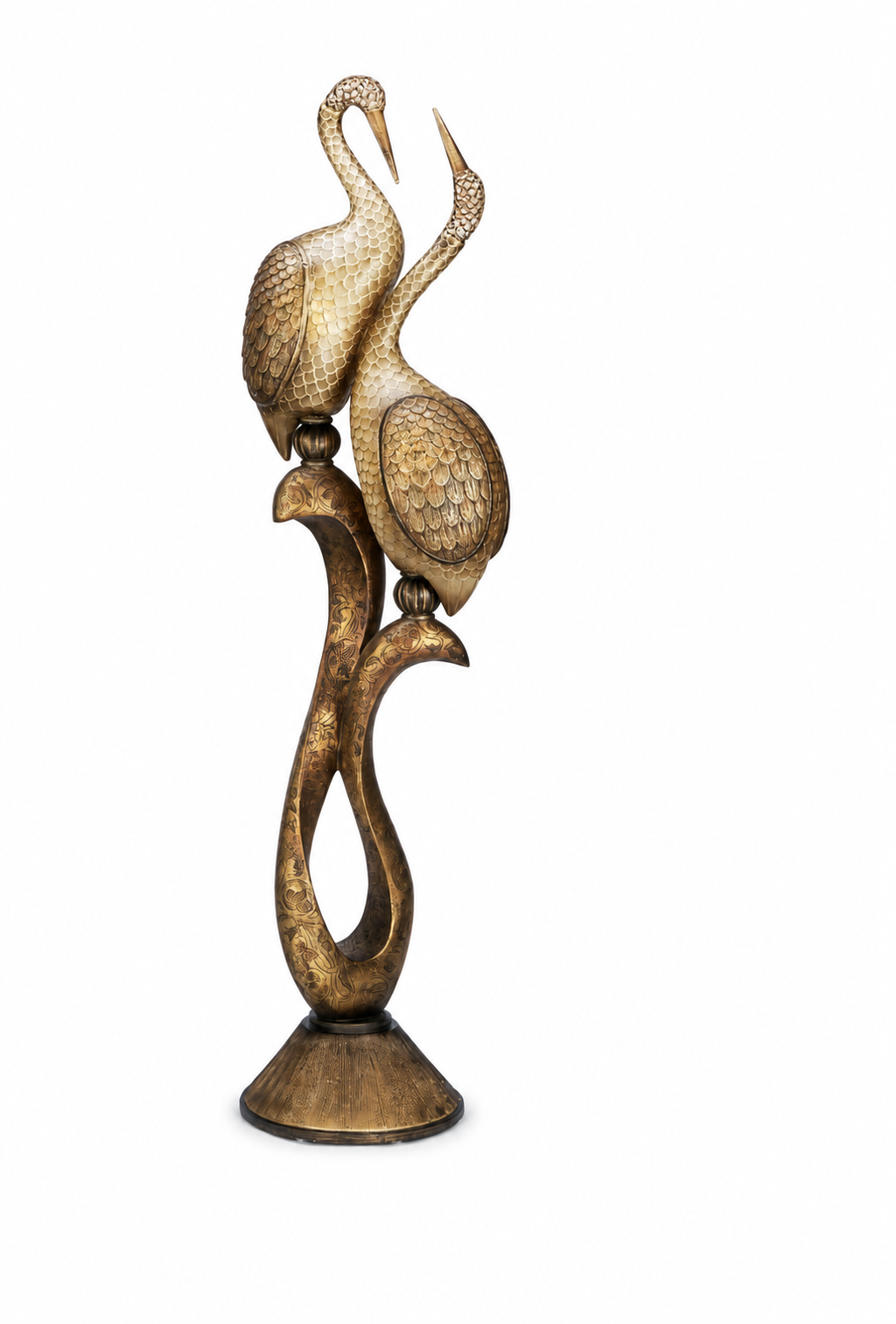 Serafina Crane Sculptural Floor Lamp