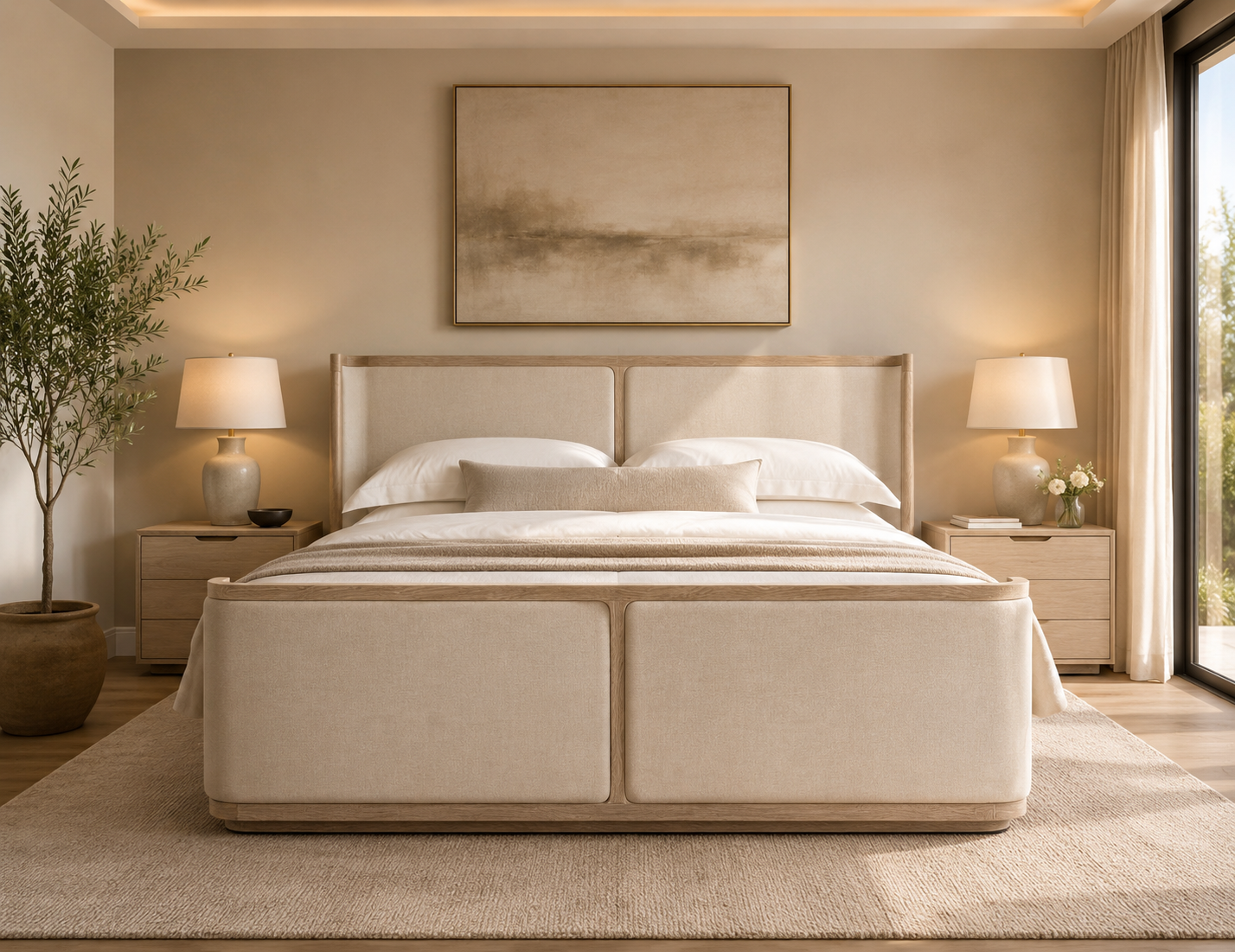 Casa Milano — Andorra Shelter Upholstered Platform Bed