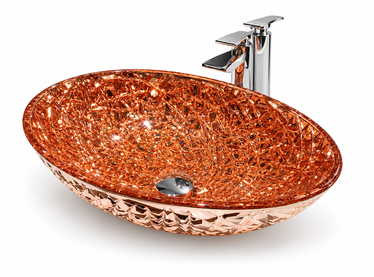LUCIA CRYSTAL GLASS VESSEL SINK