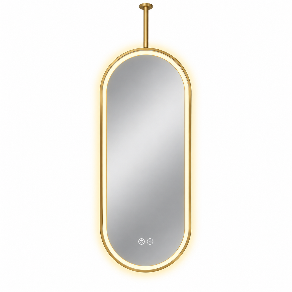 EMILIO SUSPENDED OVAL SMART LED BATHROOM MIRROR