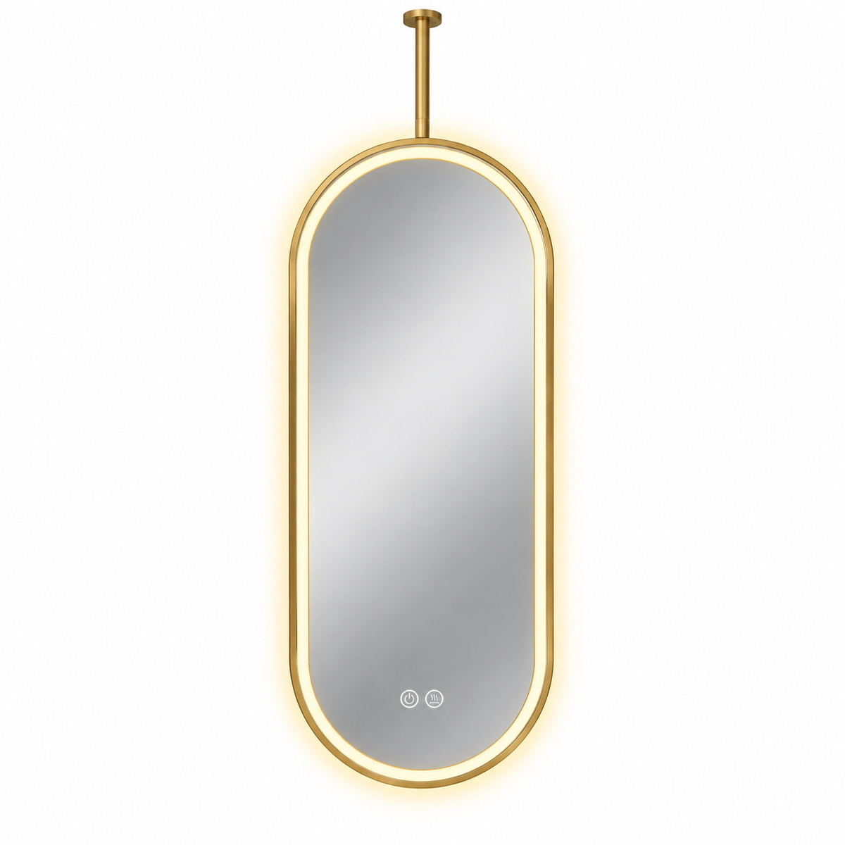 EMILIO SUSPENDED OVAL SMART LED BATHROOM MIRROR